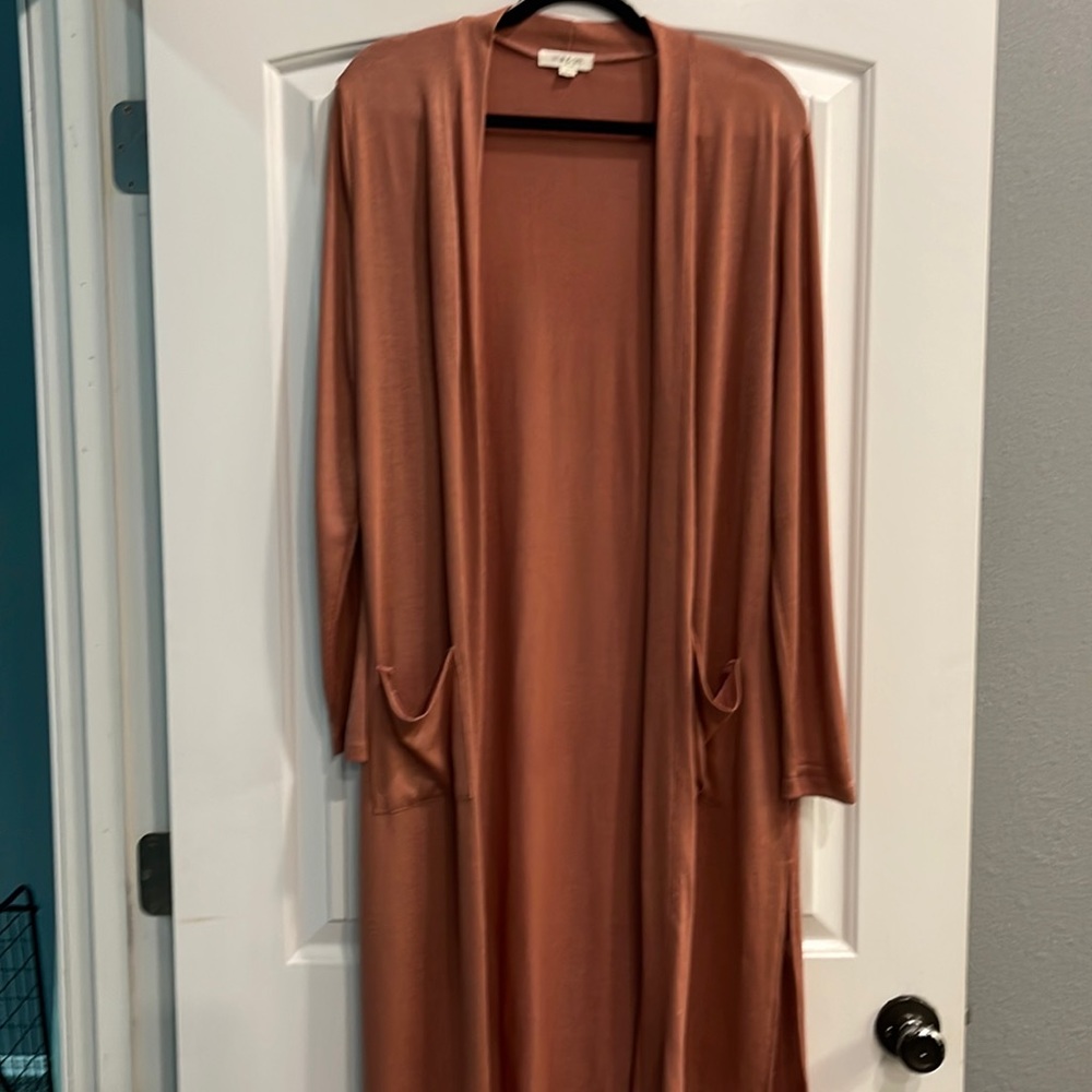 long cardigan size large